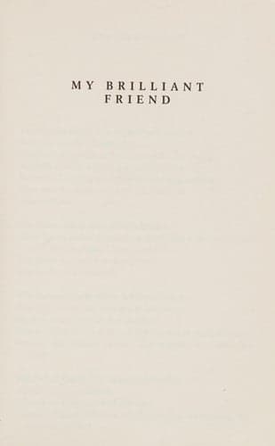 Cover of My Brilliant Friend